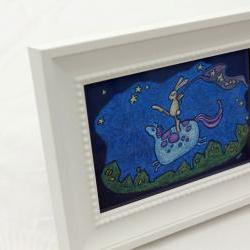 mini framed canvas - catching dreams